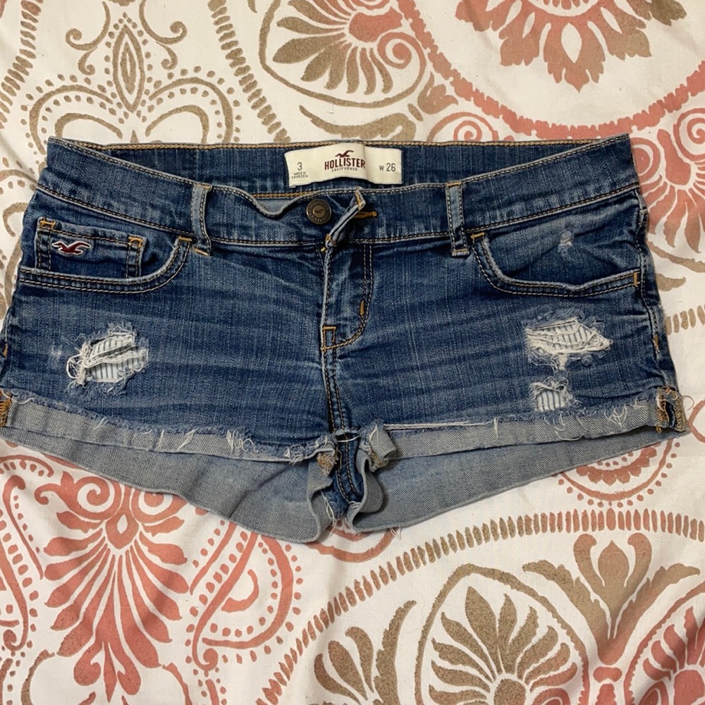 hollister jean shorts